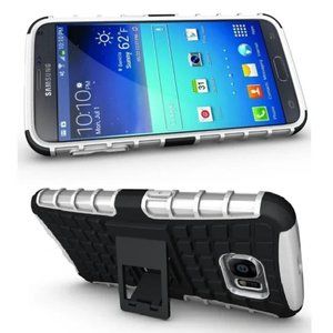 [NEW] SAMSUNG GALAXY S6 Dual Layer Rugged Tough Shockproof Case Support Stand